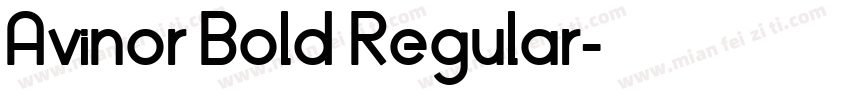 Avinor Bold Regular字体转换